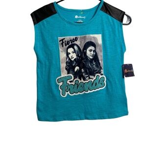 Disney Kids Teal and Black Graphic Tee